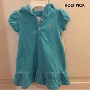 *HP* NWT! Ralph Lauren Baby Girl Hooded Dress